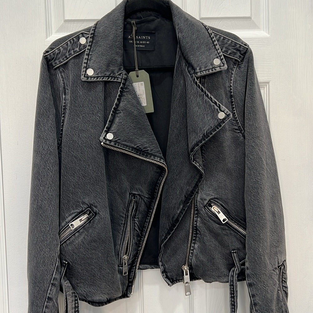 All Saints Balfern denim jacket NWT